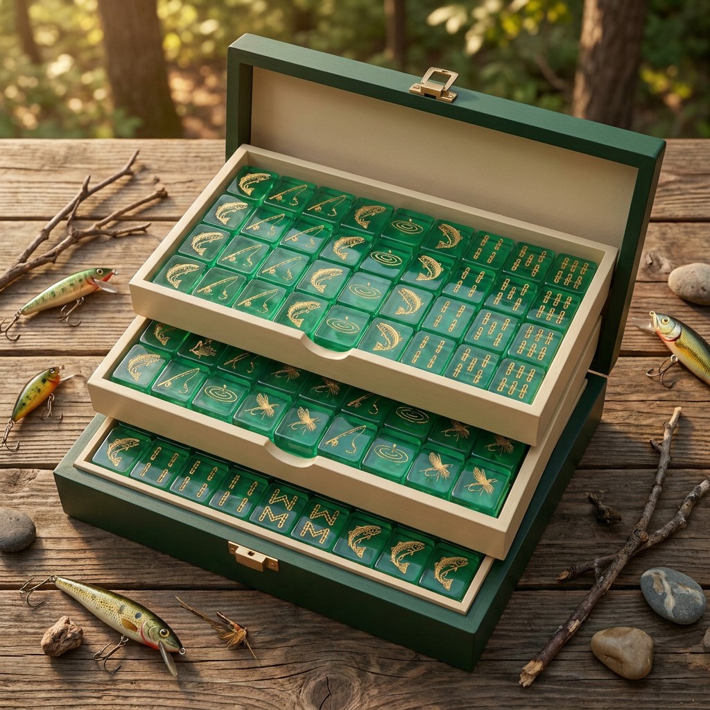 Yearbook Board Game Theme - Tuiles de Mahjong Américaines en Acrylique